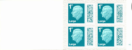 Booklet pane for King Charles III  Definitive (2023)