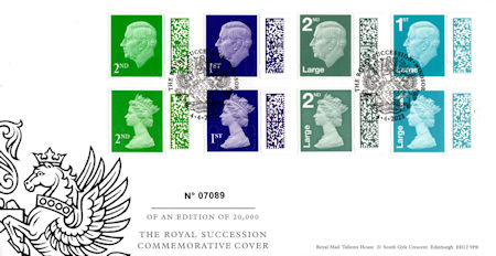 King Charles III  Definitive - (2023) The Royal Succession Commemorative Cover