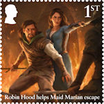 The Legend of Robin Hood 1st Stamp (2023) Robin Hood helps Maid Marian escape