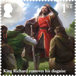 The Legend of Robin Hood 1st Stamp (2023) King Richard removes his disguise