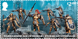 Warhammer £2.00 Stamp (2023) Warhammer Age of Sigmar - Stormcast Eternals