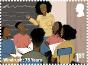 Windrush: 75 Years 1st Stamp (2023) Ode to Saturday Schools