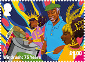 Windrush: 75 Years £1.00 Stamp (2023) Carnival Come Thru!