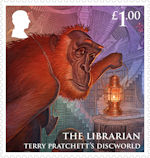 Terry Pratchetts Discworld £1.00 Stamp (2023) The Librarian