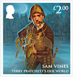 Terry Pratchetts Discworld £2.00 Stamp (2023) Sam Vimes