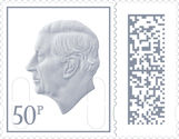 Low Value Definitive 50p Stamp (2023) Slate Grey