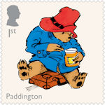 Paddington 1st Stamp (2023) Paddington with a jar of marmalade 