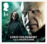 Harry Potter 1st Stamp (2023) Lord Voldemort and A Death Eater
