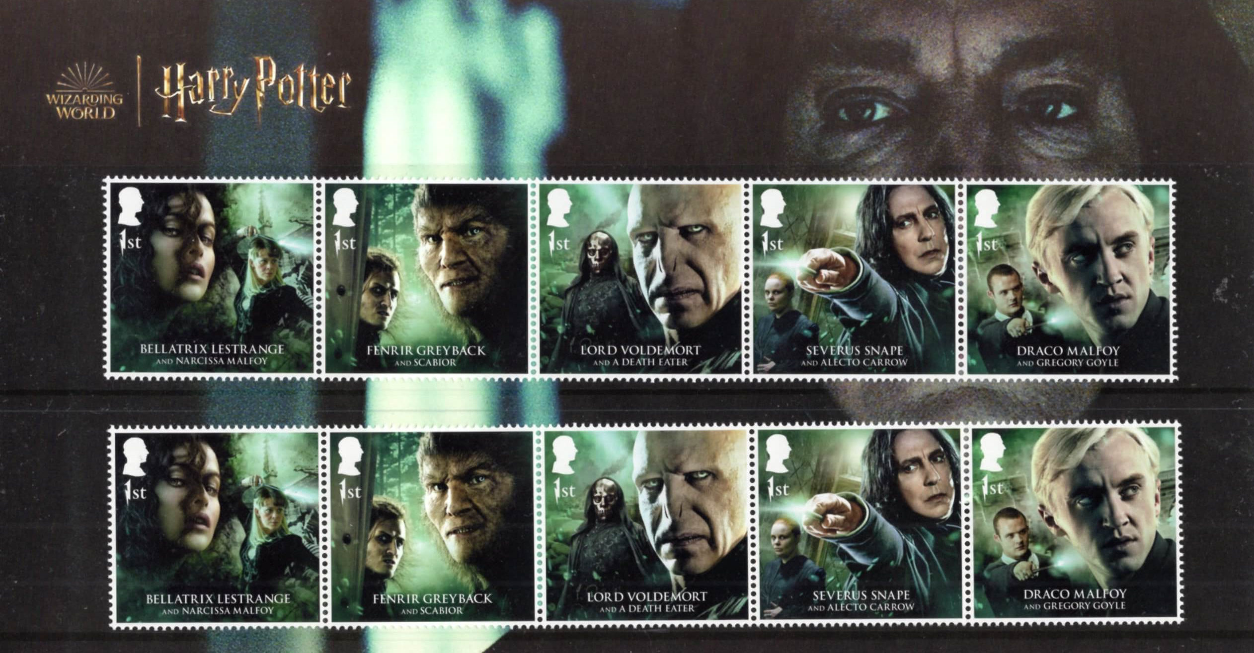 GB 5088-5092 Harry Potter Evil set (5 stamps) MNH 2023