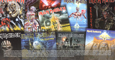 Reverse for Iron Maiden - Eddie Stamp Sheet Pack