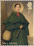 The Age of the Dinosaurs 1st Stamp (2024) Mary Anning