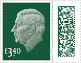 2025 October Tariff £3.40 Stamp (2025) Dark Green