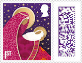 Christmas 2025 1st Stamp (2025) Mary and the newborn Jesus