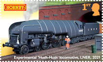 Hornby Model Railways 1st Stamp (2026) Experimental ‘Hush-Hush’ locomotive, LNER (2021)