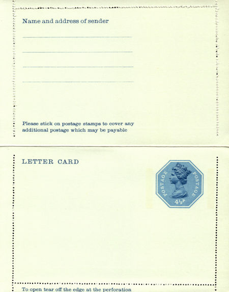 GB Postal Stationery from Collect GB Stamps