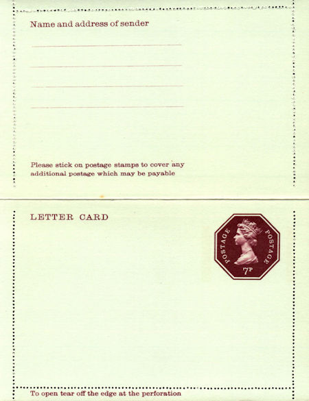 GB Postal Stationery from Collect GB Stamps