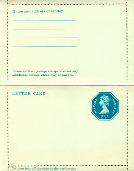 GB Postal Stationery from Collect GB Stamps