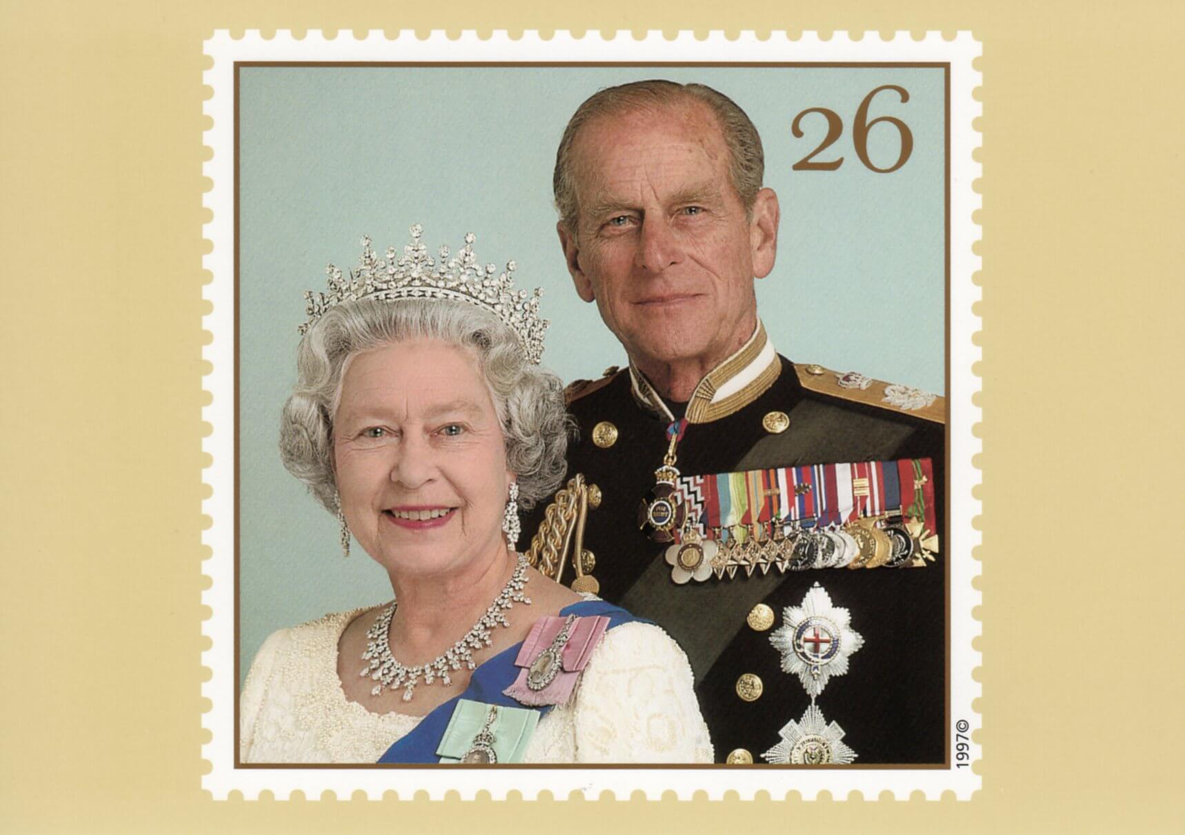 Unusual Queen & Prince Philip Golden Wedding Anniversary 1997 Tankard 
