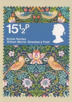 Set of 4 PHQ Stamp Postcard Set No.61 British Textiles 1982 BX8 