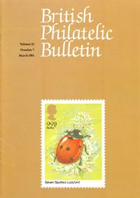 British Philatelic Bulletin Volume 22 Issue 7