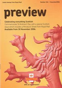 Royal Mail Preview 156 - Celebrating Scotland - November 2006