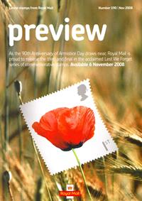 Royal Mail Preview 190 - 90th Anniversary of Armistice Day
