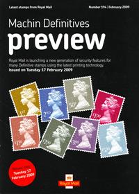 Royal Mail Preview 194 - Machin Definitives